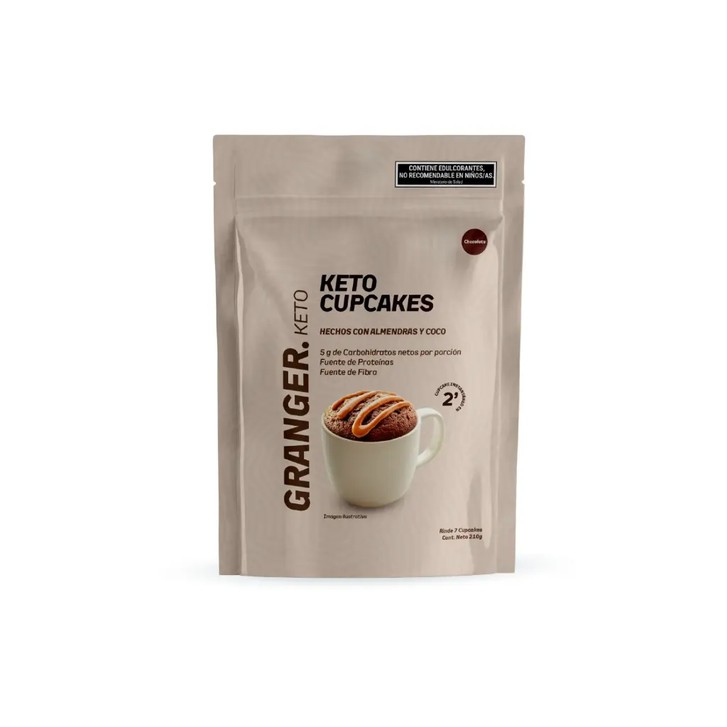 Keto Cupcakes sabor Chocolate