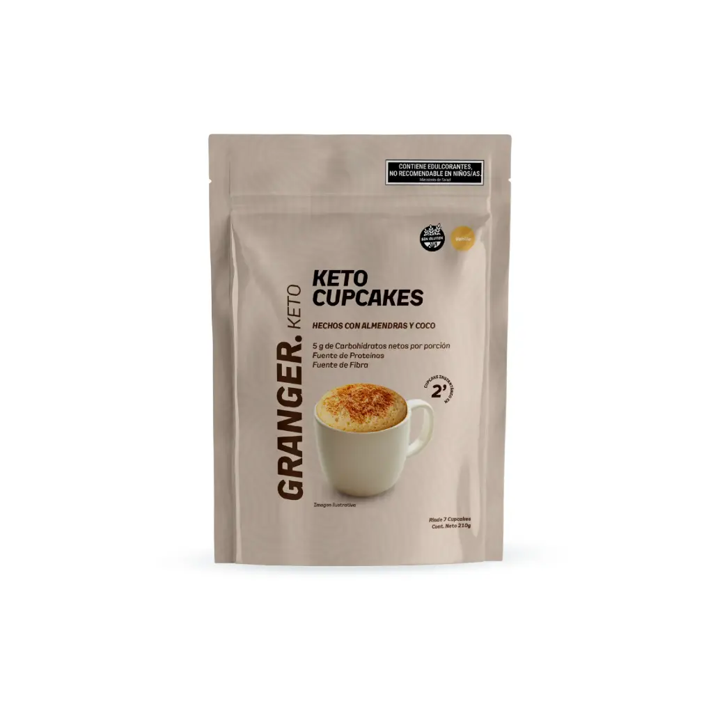 Keto Cupcakes sabor Vainilla