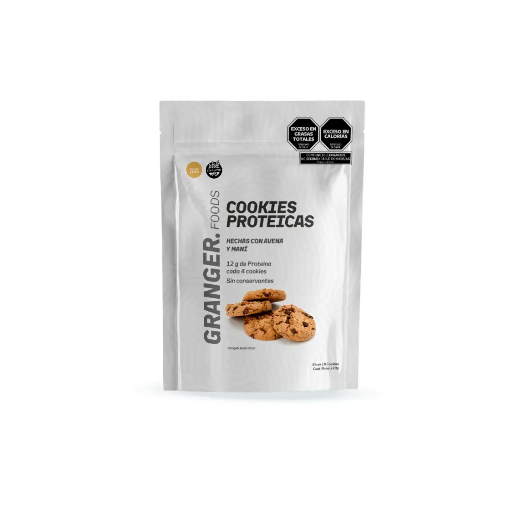 Cookies Proteicas con Chips de Chocolate